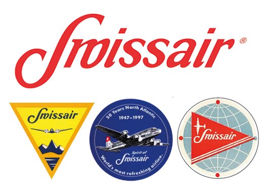 Стандартный логотип swissair в 40-х годах
