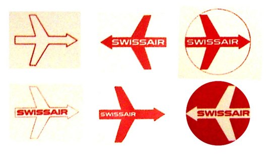 Логотип swissair  в 50-х годах